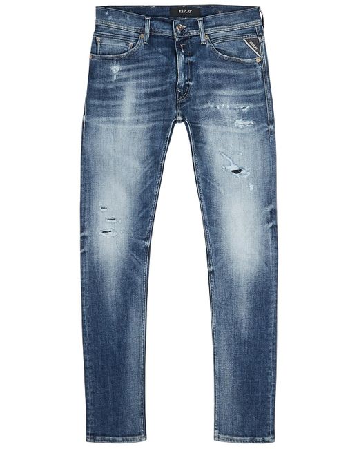 Replay Skinny Fit Aged 10 years Sustainable Cycle Jondrill Jeans (MA931)