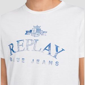Replay Organic Cotton Solid Colour T-Shirt - White (M3141)