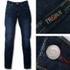 Trojan Zip Fly Stretch Jeans - Dark Wash