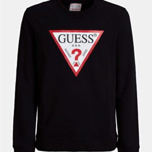 Guess Audley Triangle Logo Sweatshirt - Black (M92Q08K6ZS0-JBLK)