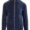 Pretty Green Black Label Velour Lace Detailed Track Top - Navy (S8BMU66319729)