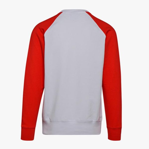 Diadora Spectra Crew Sweatshirt - Ivory White/Tomato Red (502.173626 01)