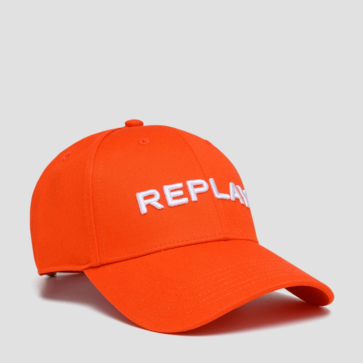 REPLAY COTTON CAP WITH BILL - AX4161.000.A0113 - ORANGE - The 515